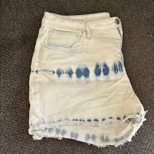 Ava & Viv Blue Tie-Dye Jean Shorts